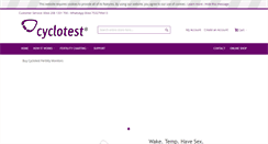 Desktop Screenshot of buycyclotest.com